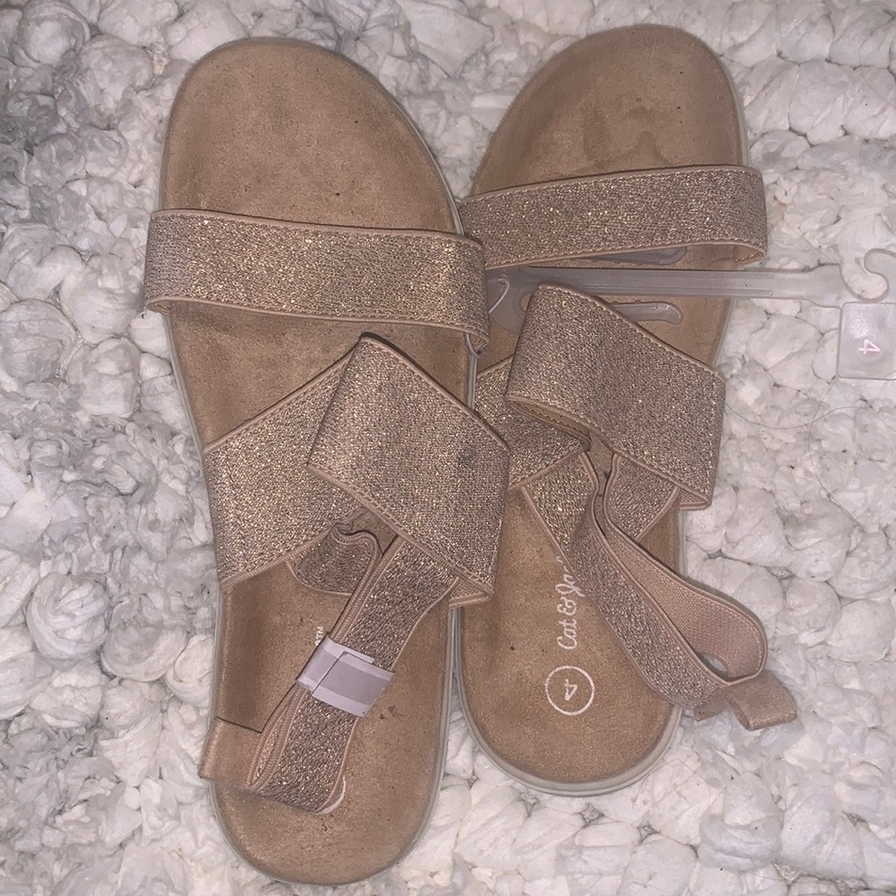 Gold sandals